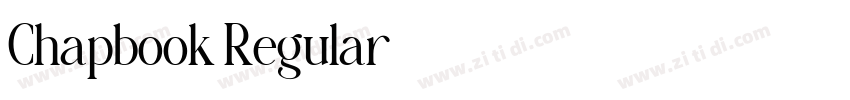Chapbook Regular字体转换